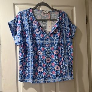 Vineyard vines women's short sleeve blouse
